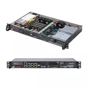Rāmis servers Supermicro SuperServer 5019D-FN8TP Melns
