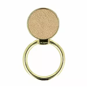 iLike Ring LEATHER UCH000526 Smartphone and Tablet Holder Gold