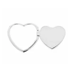 Phone ring holder iLike RING LOVE Silver — adjustable size, metal rotating grip