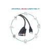 Equip USB-A to Serial (DB9) Cable M/M 1.5m Photo 5