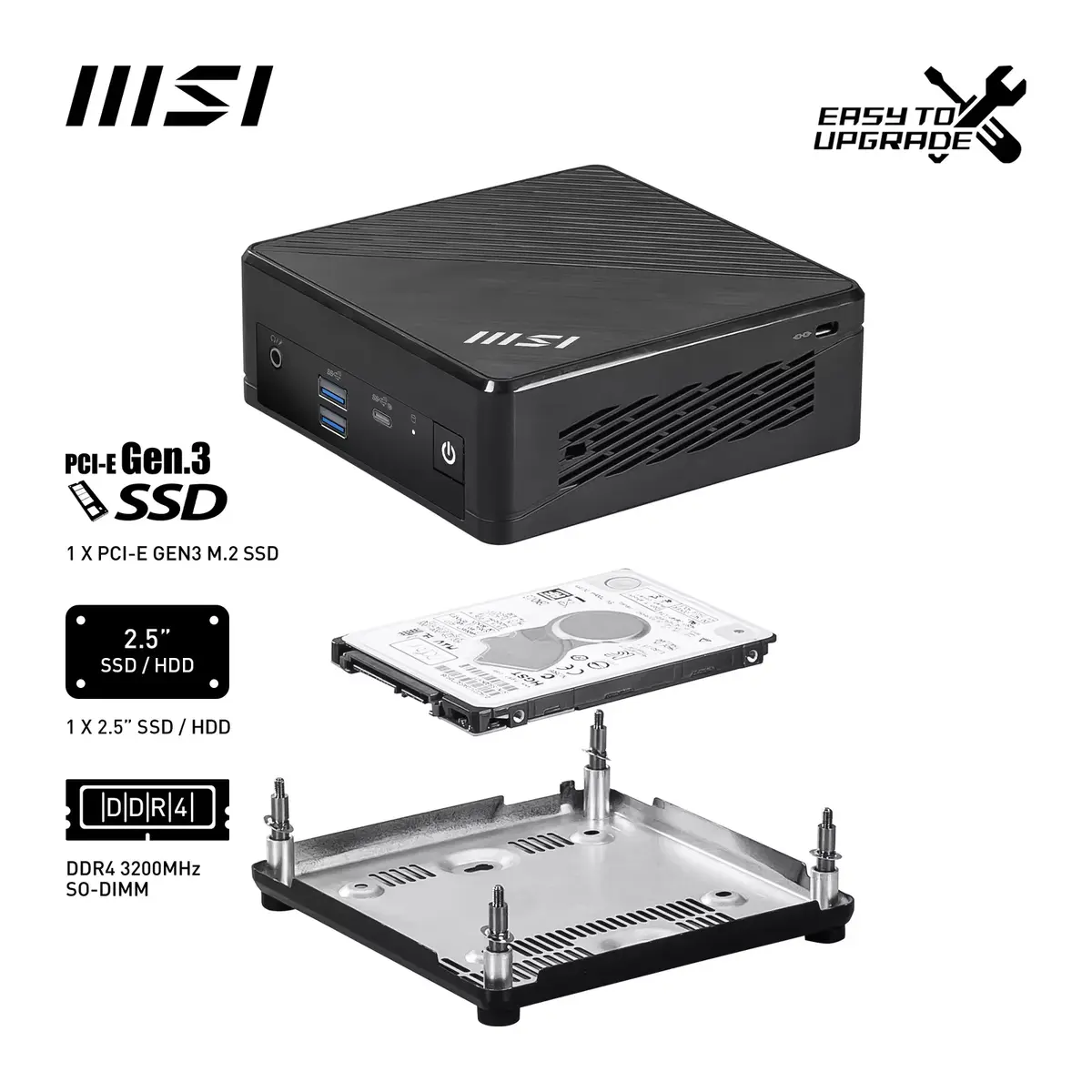 Mini PC MSI Cubi N ADL-007DE Photo 4