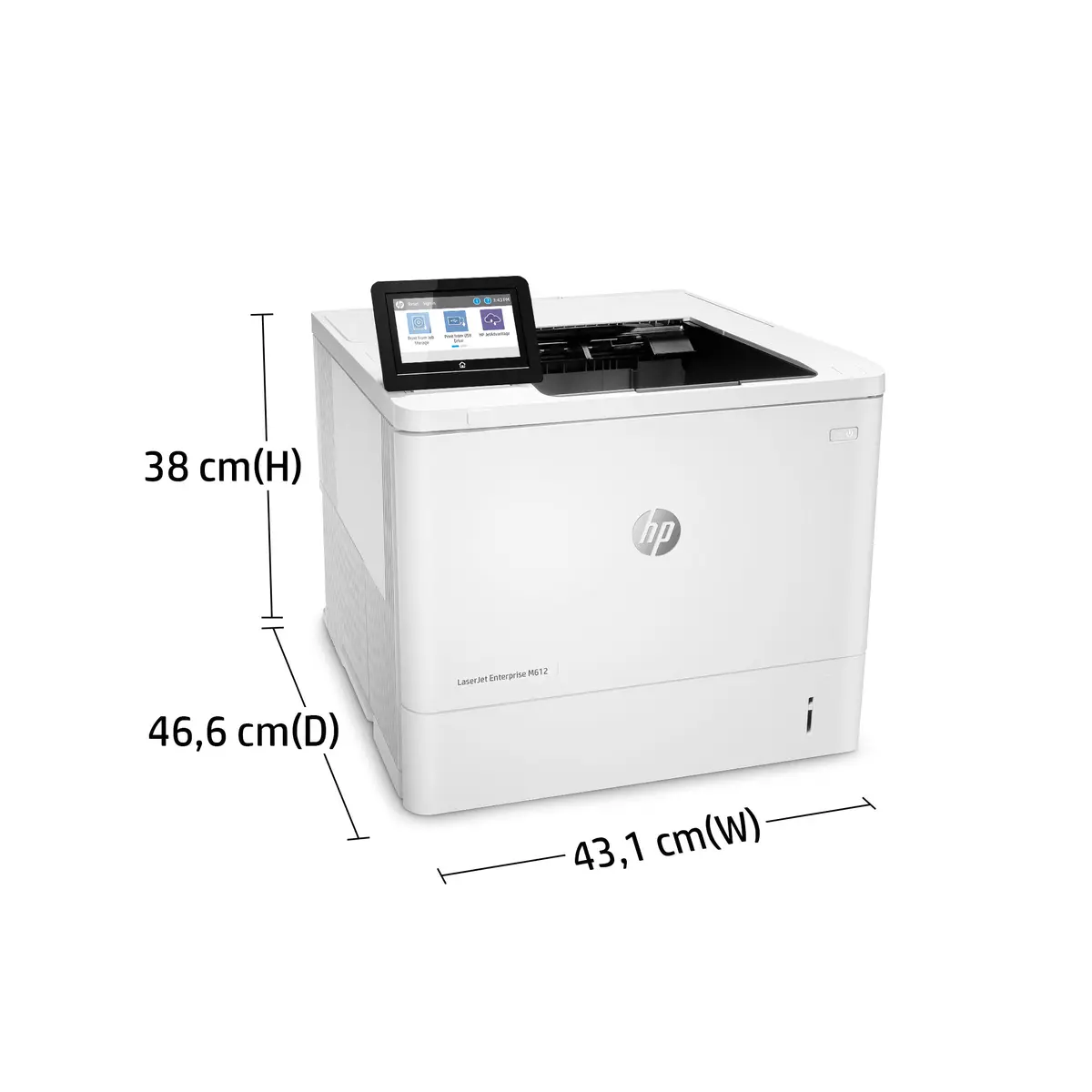 HP LaserJet Enterprise M612dn melnbalts lāzerprinteris Photo 6
