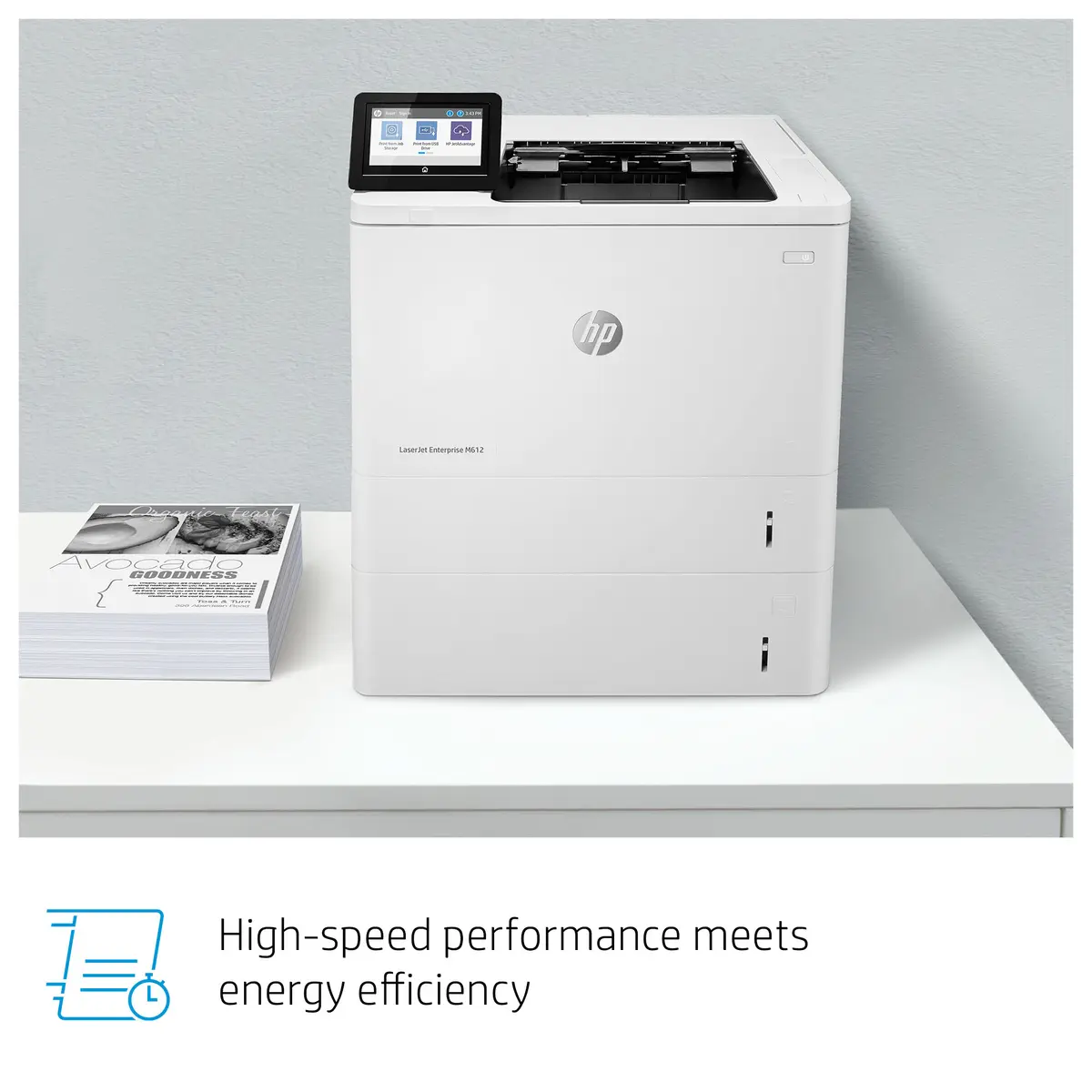 HP LaserJet Enterprise M612dn melnbalts lāzerprinteris Photo 8