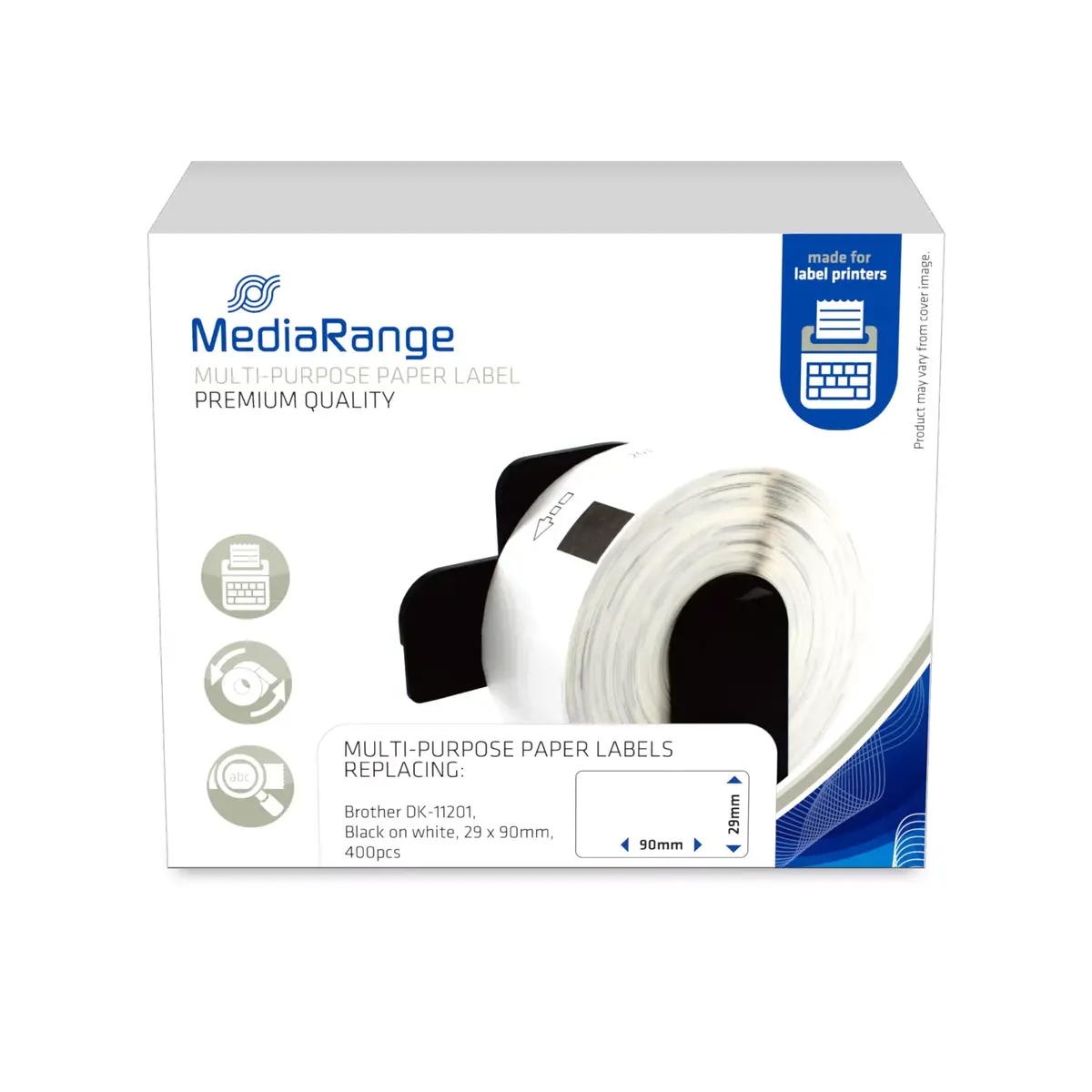 Многоцелевые бумажные этикетки MediaRange MRBDK11201 Photo 2