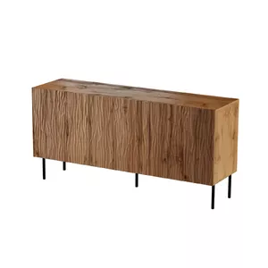 Комод cama meble JUNGLE 152x40,5x74,5 см — дуб wotan, черные ножки, ДСП