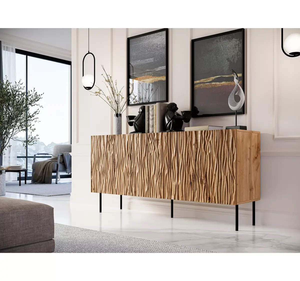 Atvilktņu kumode cama meble JUNGLE 152x40,5x74,5 cm Photo 3