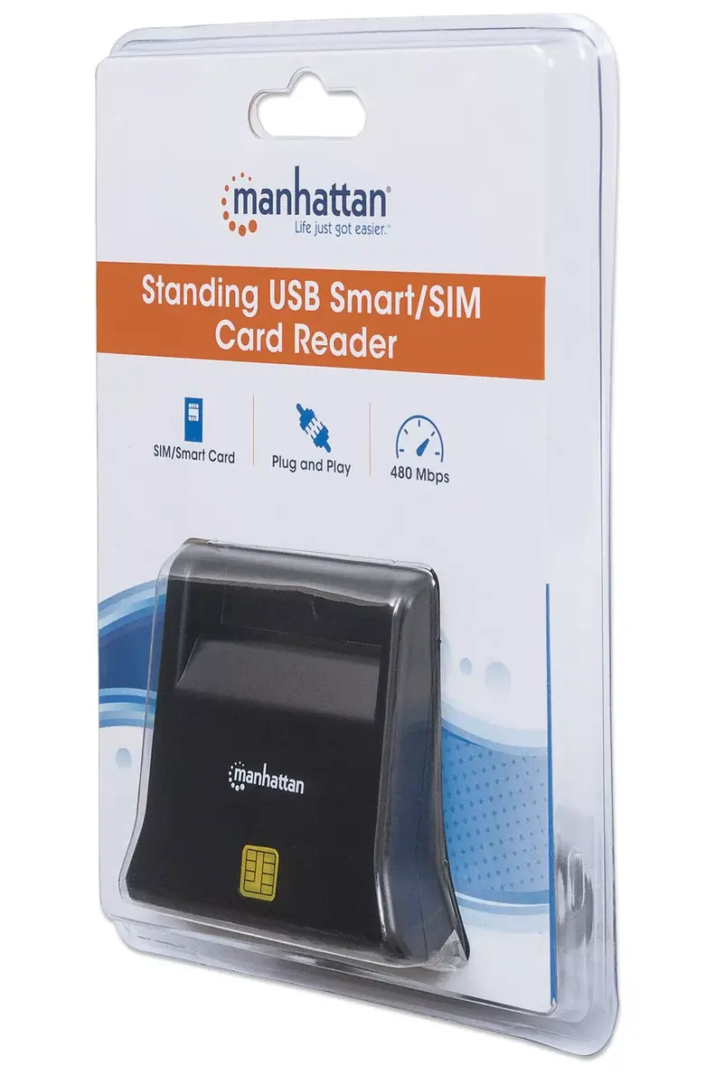 Karti lasītājs Manhattan USB-A Smart/SIM 102025 Photo 6