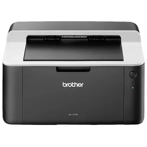 Принтер Brother HL-1112 — лазерный монохромный A4, 2400 x 600 DPI, 20 стр/мин, без двусторонней печати