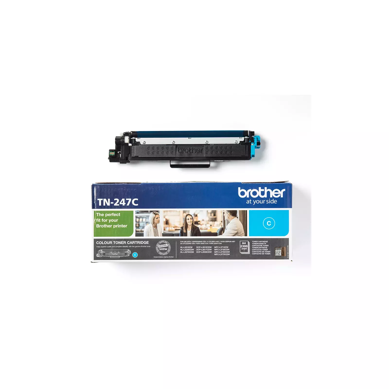 Brother TN 247 C Laser toner - TN247C Compatible - Cyan 2300 pages