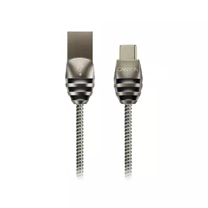 Кабель Canyon CNS-USBC5DG USB 2.0 USB-A на USB-C 1 м черный и серый