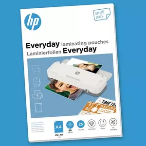Laminator pouch HP 9153 transparent A4, thermal, 25 pcs, max thickness 80 µm