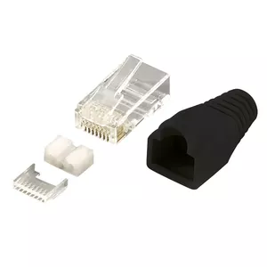 LogiLink MP0022 vadu savienotājs RJ45 Melns, Caurspīdīgs