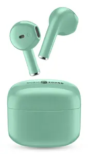 cellular line Music Sound Swag Bezvadu Bluetooth austiņas in-ear TWS Zaļš ar iebūvētu mikrofonu un USB Type-C uzlādes portu