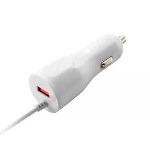 Canyon CNE-CCA033W mobile device charger Smartphone, Tablet White Lightning, USB Fast charging Auto