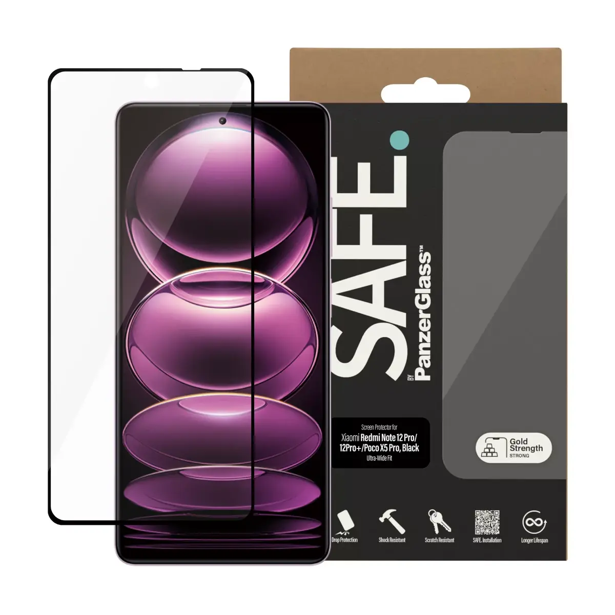Защитное стекло PanzerGlass SAFE. by ® Xiaomi Mi 12 Pro 5G Photo 2