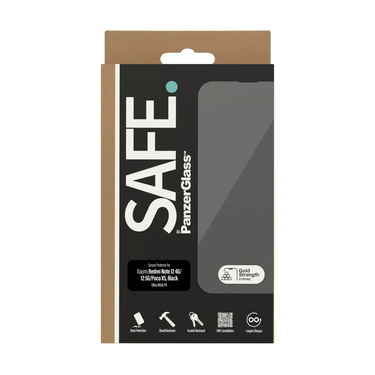 Ekrāna aizsargs PanzerGlass SAFE. by ® Xiaomi Redmi Note 12 5G Photo 3