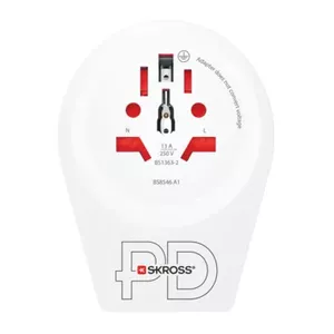 Power Plug Adapter Type B Skross 1.500292 Universal White