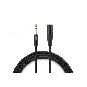 Warm Audio 55-90047 Audio Cable 1.8 m 6.35mm TS Male to XLR Male Copper 22 AWG Black