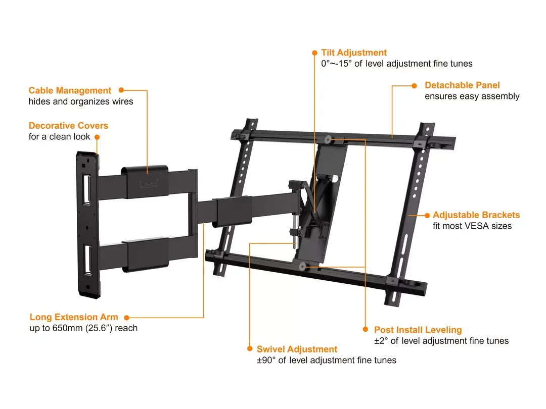 Настенный кронштейн Multibrackets M VESA Flexarm Thin Large Photo 23