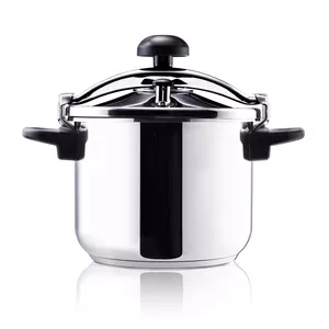 Stainless steel pot Taurus Classic Moments 6 L — suitable for induction, gas and ceramic hobs, with lid and cool-touch handles