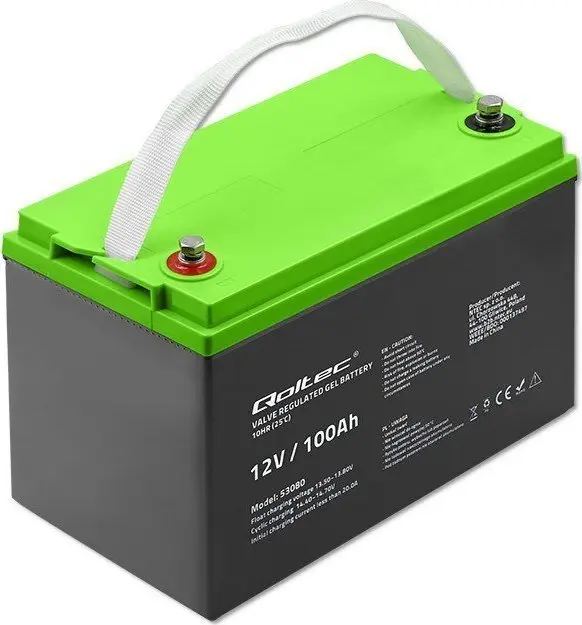 Želejas akumulators QOLTEC 53080 12V 100Ah
