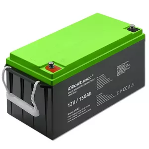 Gel battery QOLTEC 53082 12V 150Ah, maintenance-free, weight 41.8 kg