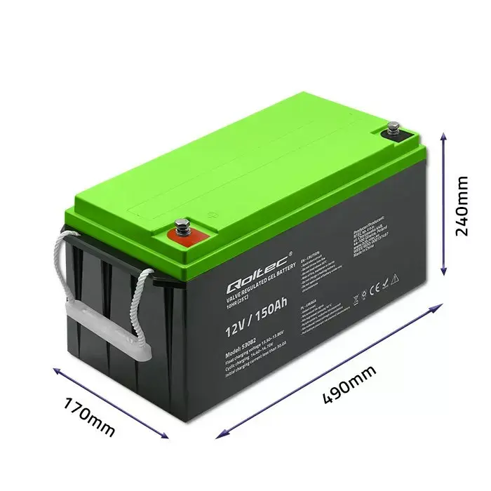 Gel battery QOLTEC 53082 12V 150Ah Photo 8
