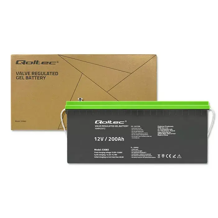 Гелевый аккумулятор QOLTEC 53083 12В 200Ач Photo 2