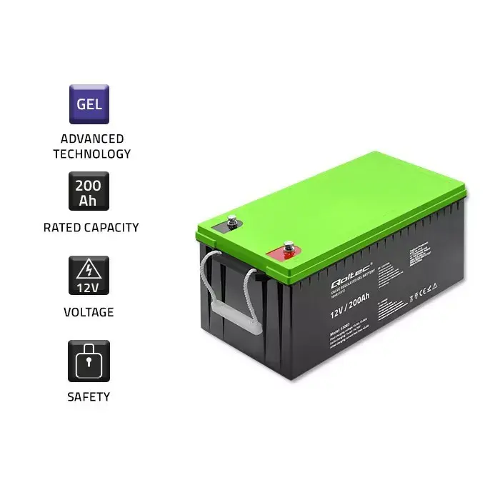 Гелевый аккумулятор QOLTEC 53083 12В 200Ач Photo 3
