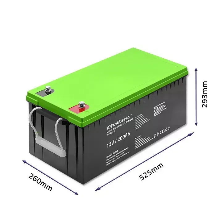 Гелевый аккумулятор QOLTEC 53083 12В 200Ач Photo 8
