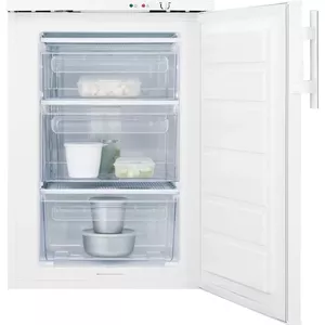 Stāvgalds saldētava Electrolux EUT1106AW2, brīvi stāvoša, 91 L, balta, 850×550×612 mm