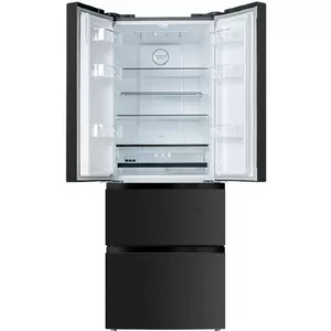Amica KGCN 388 180 S side-by-side refrigerator Freestanding 357 L E Black, Metallic