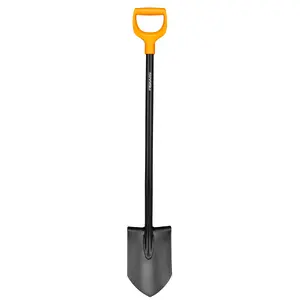 Лопата Fiskars Solid 1066716 — стальной зубок, эргономичная ручка