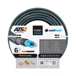 Садовый шланг CELLFAST HOBBY ATS2 25 м Наземный Черный