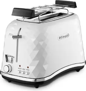 Toaster De’Longhi CTJ 2103.W 2 slice(s) 900 W Black White