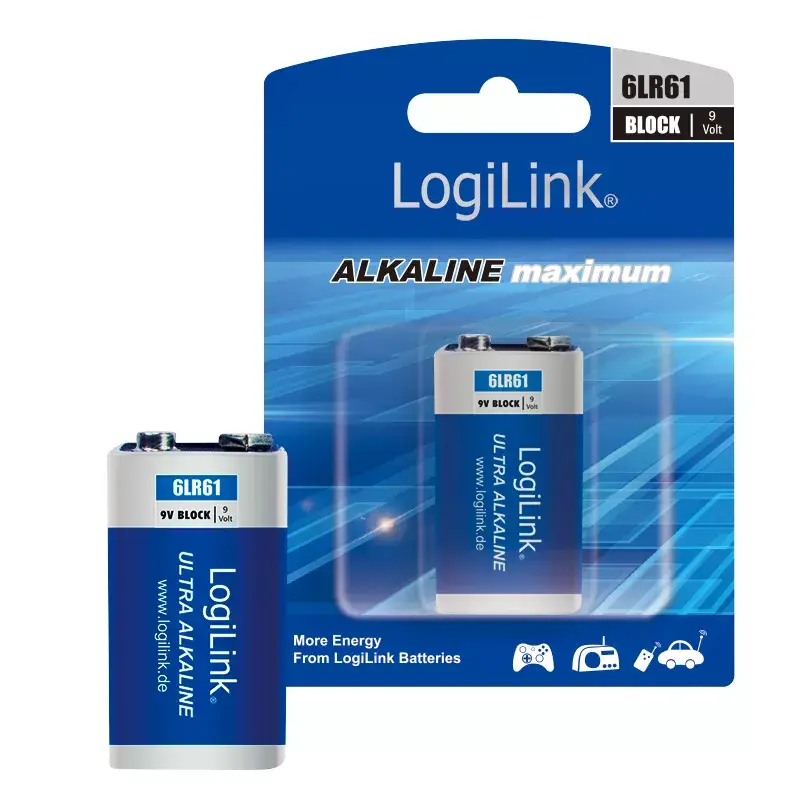 LogiLink 6LR61B1 Sārma baterija 9V Photo 3