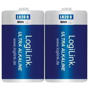 LogiLink LR20B2 D Alkaline Single-use Battery 1.5 V 2-Pack