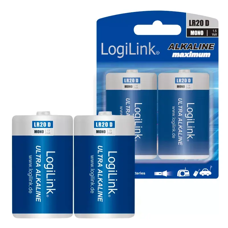 LogiLink LR20B2 D Alkaline Battery Photo 4