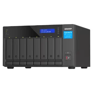 NAS QNAP TVS-h874X Tower Intel Core i9 64 GB DDR4 0 TB QuTS hero Black