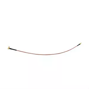 RF Elements pigtail MMCX–MMCX signālkabelis, melns ar zelta pārklājuma kontaktiem, modelis MMCX-MMCX-25