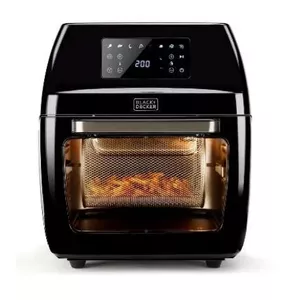 Аэрогриль Black & Decker BXAFO1200E — 12 л, 1700 Вт, сенсорное управление, 40–200°C, вертел, выпечка и жарка