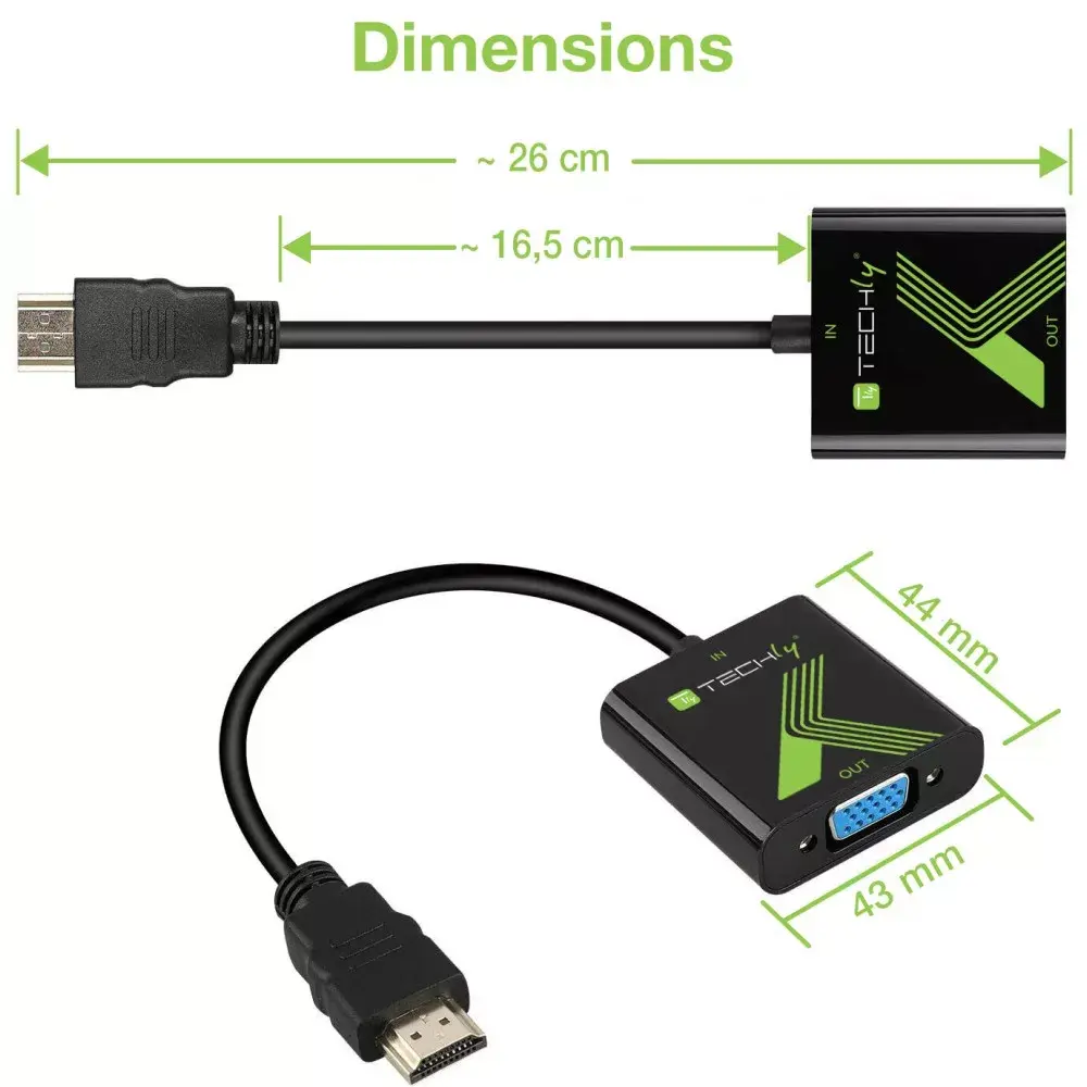 Kabeļu pārveidotājs IDATA HDMI-VGA2A Photo 3