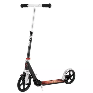 Kick scooter Razor A5 Lux — aluminium, 20 cm polyurethane wheels, foldable, height-adjustable, max load 100 kg, black