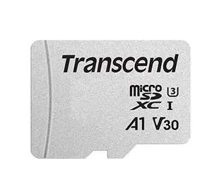 Карта памяти Transcend microSDXC 300S 64GB с адаптером Class 10 U1 NAND Скорость чтения 95 МБ/с