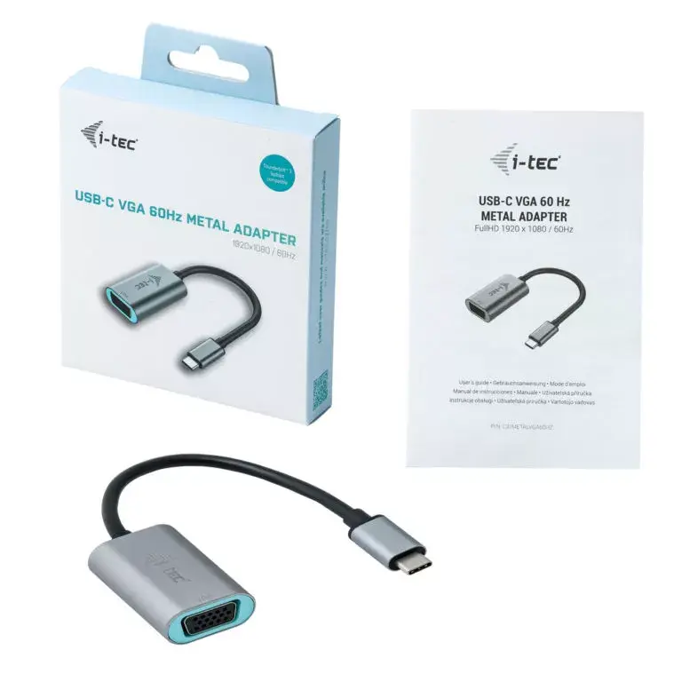 USB-C VGA adapteris i-tec Metal C31METALVGA60HZ Photo 4