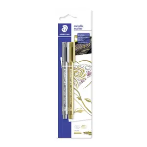 Маркер Staedtler 8323 2 шт черный