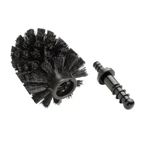 Wenko spare brush head with adapter, black, Ø 85 mm