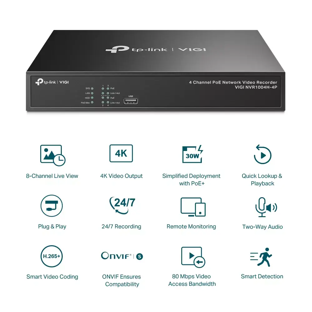 TP-Link VIGI PoE+ Video Recorder Photo 2