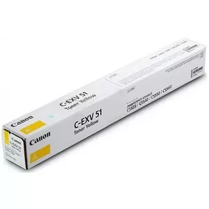 Картридж с тонером Canon C-EXV51 желтый 0484C002 для большого тиража — ресурс 60 000 стр.