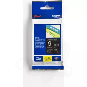 Label tape Brother TZ-325 9 mm white on black for P-touch label printers